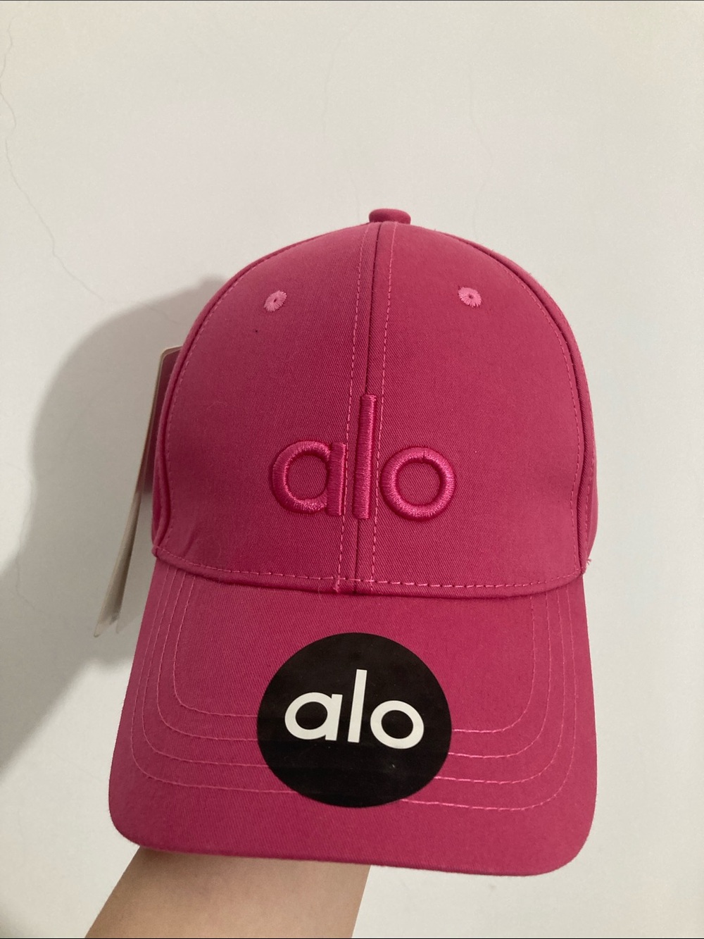 Alo Pink Logo Baseball Cap
